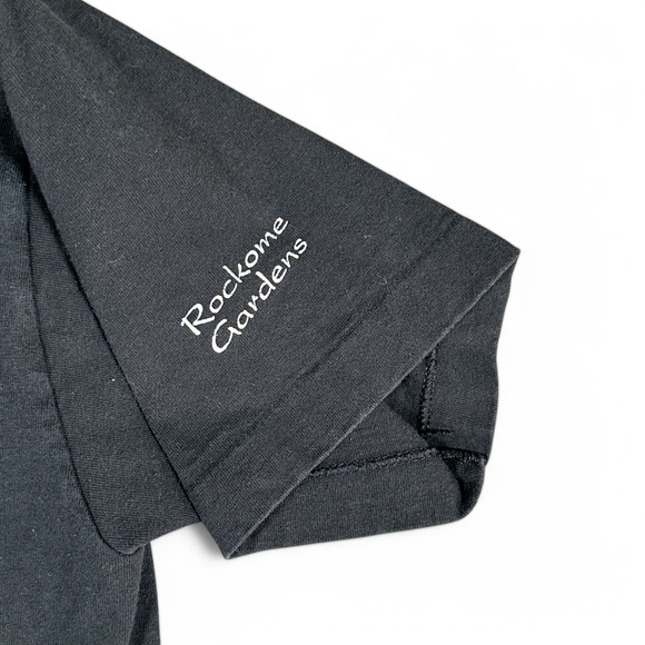 Vintage Wolf Shirt Adult MEDIUM Black Wolves Moon Nature Puff Print 90s - Picture 4 of 7